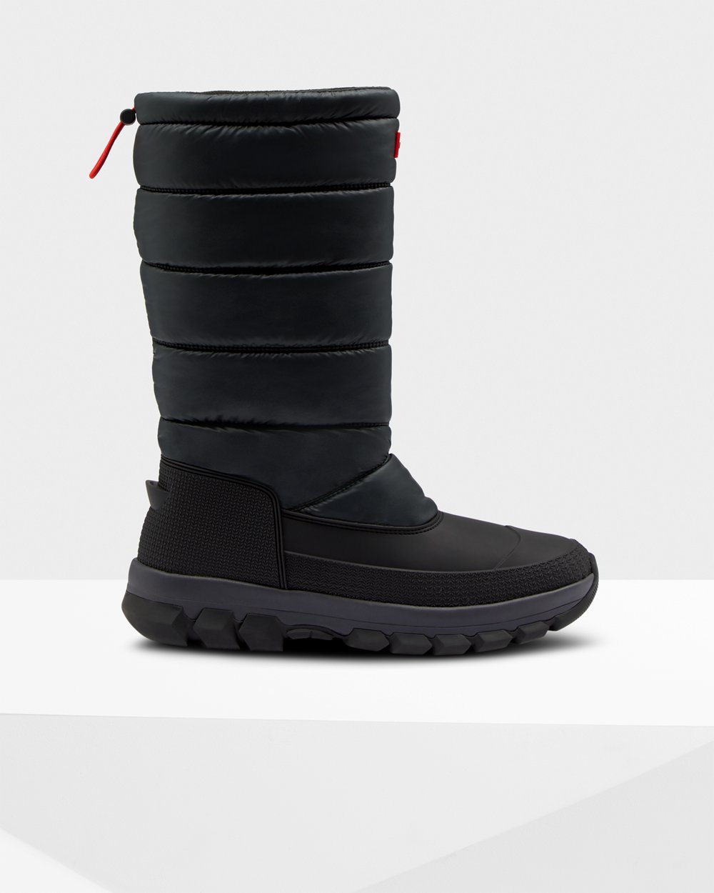 Men Hunter Original Insulated Tall | Snow Boots Black | NZ-50243-ZCTH